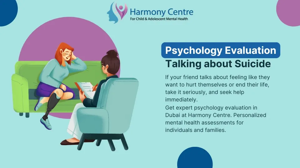 Expert psychology evaluation in Dubai for personalized mental health solutions at Harmony Centre.