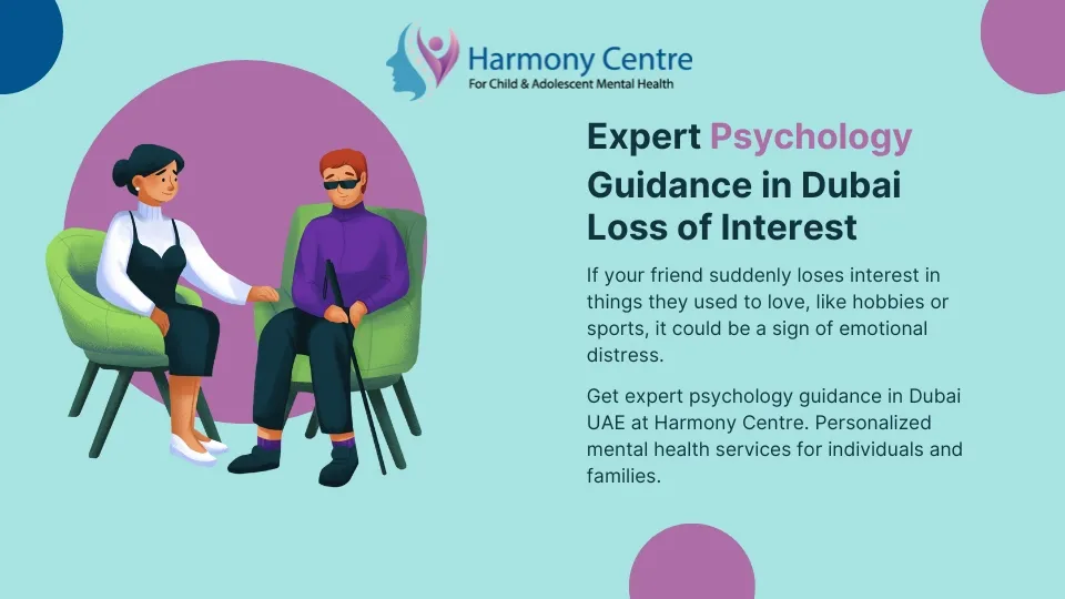 Professional psychology guidance in Dubai, UAE at Harmony Centre for mental well-being.